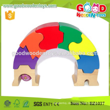 Chine Toys Export EZ1037 Arch Form Design Regenbogen Kinder Spielzeug Blöcke